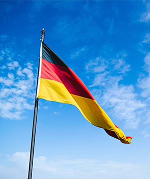 A picture of the German flag
