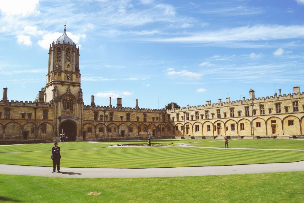 A picturesque image of an Oxford college
